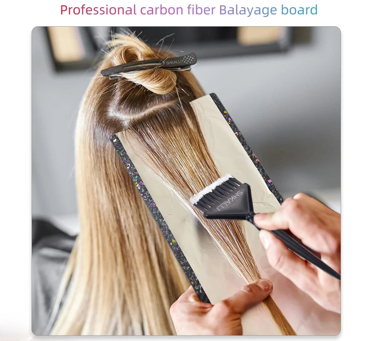Forged Carbon Fiber Hair Salon Board Set for Barber Hairdresser Design Styling Tools Accessories and Hair Coloring Dyeing Board