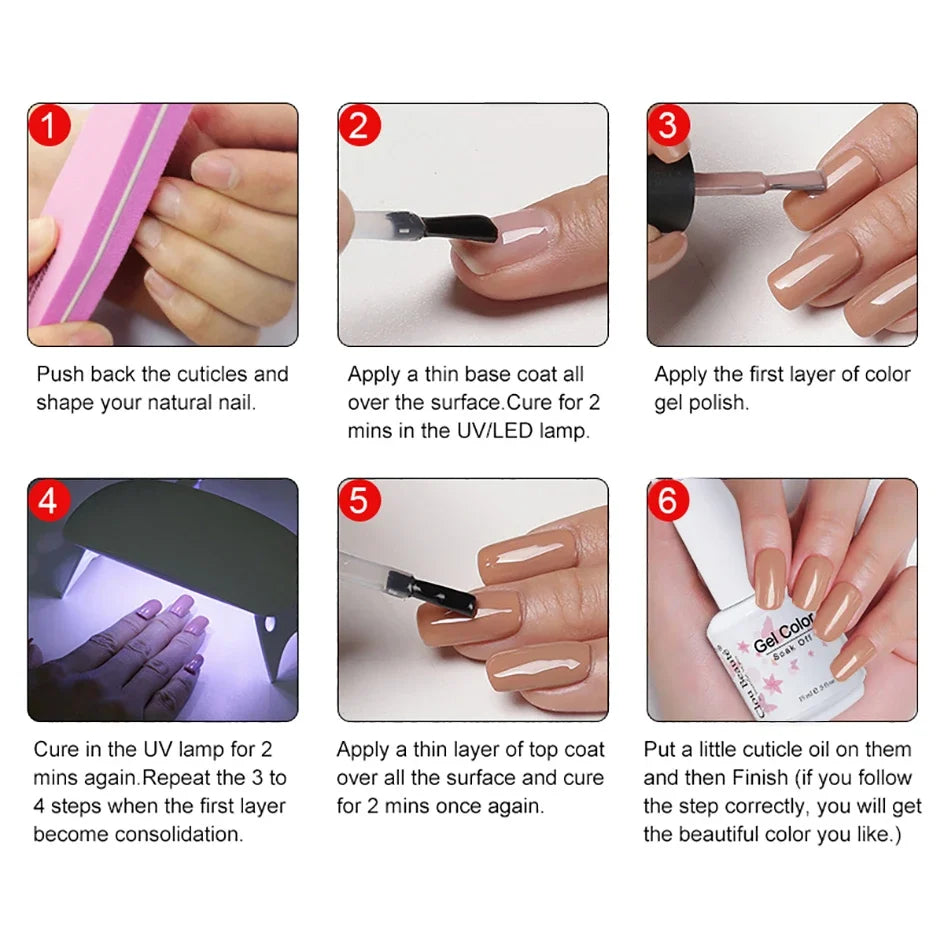 Clou Beaute Coffee Colors Nail Gel Polish HEMA/TPO FREE Soak off UV/LED 15ml Vernis Semi Permanent Nail Varnish 15ml Base Top