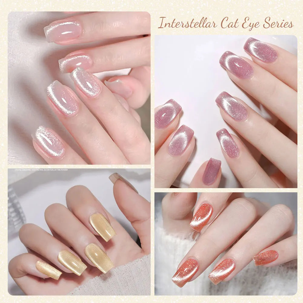 CANNI TPO/HEMA FREE Cat Eye Gel Nail Polish 9ml 48 Colors High Gloss UV-Removable Nail Art for Salon & DIY Manicure