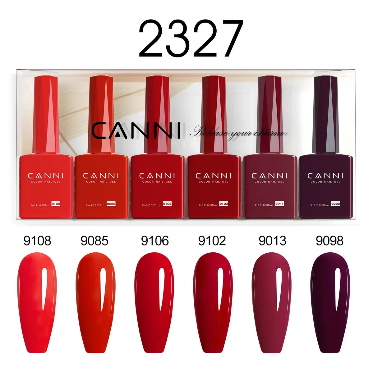 9ml*6pcs CANNI Nail Gel Polish Set TPO FREE Jelly Nude Pink Rubber Base Reinforce UV Construction Gel Soak off UV LED Gel Kit