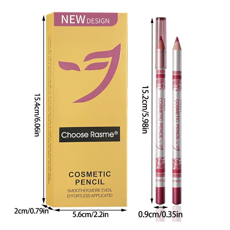 12 Color Cream Eyeliner Pen Easy To Color Anti Sweat High Pier Pencil Women's Daily Makeup Accessories
