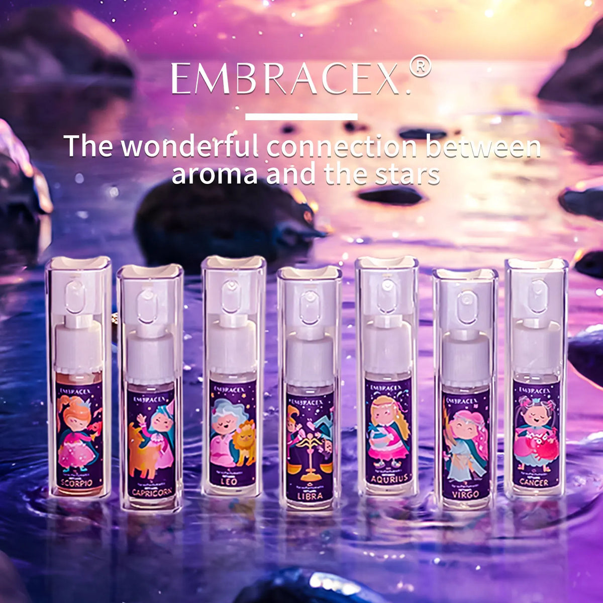 10ml Cancer Spray perfume Aromatic essential oils 12 zodiac signs Women'S Fragrances Skincare Friends holiday gifts