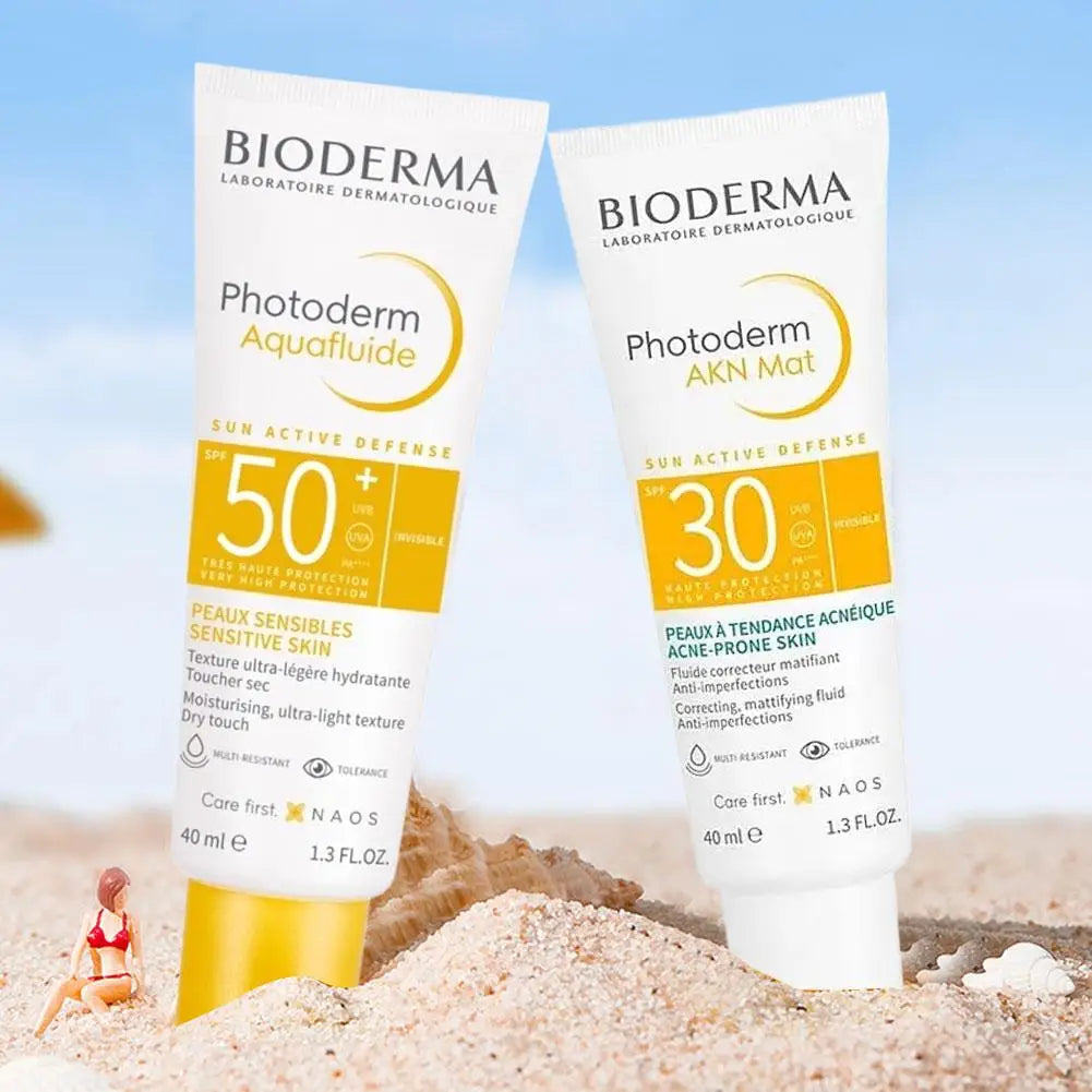 BIODERMA Photoderm Aquafluid SPF 50+ Face Sunscreen 40ml Ultra-Light Moisturising Sun Cream Waterproof Non-Greasy