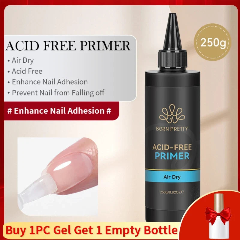 BORN PRETTY 225g Nail Extension Gel Jelly White Pink Clear Gel Nail Polish Quick Extending UV Nail Hard Gels Soak Off Gel Varnis