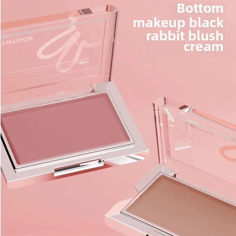 HYNTOOR Blusher Cream Shrink Expand Color Brighten Concealer Moisturize Easy To Wear Face Cheek Makeup