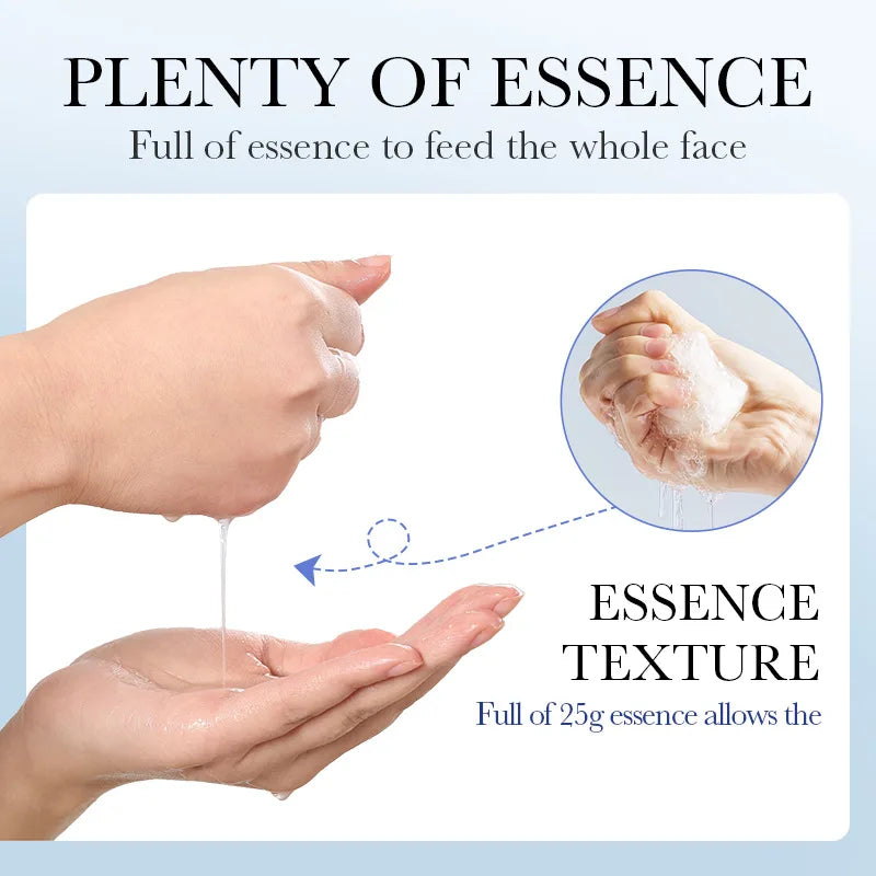 10Pcs Hyaluronic Acid Mask Facial Skin Care Firming Moisturizing Mask Facial Skin Care Products