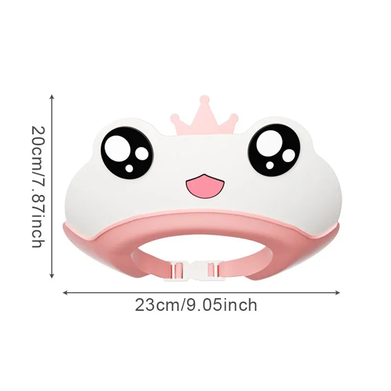 Baby Shampoo Cap Hair Cartoon Infant Hair Shield Washing Waterproof Ear Protection Kids Bath Hat Adjustable Children Shower Caps