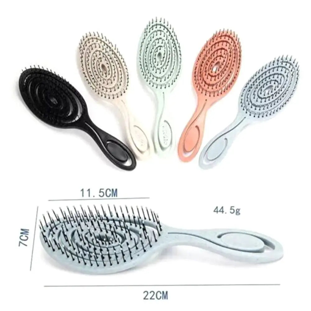 Flexible Hairdressing Styling Comb Soft Pins Massage Comb Hair Combs Wet and Dry Hair Brush