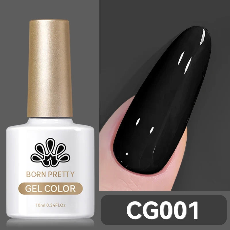 BORN PRETTY 10ml Blood Red Gel Nail Polish Semi Permanent Soak Off UV LED Varnish Design Halloween Festival Nail Supplies 1/6pcs
