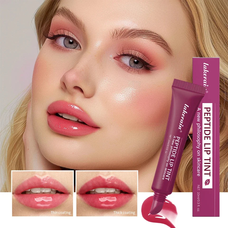 10ml Lip Glaze Moisturizing Jelly Lip Enrichment Oil Lasting Water Light Glass Lip Plump Oil Remove Line Lip Protection Serum