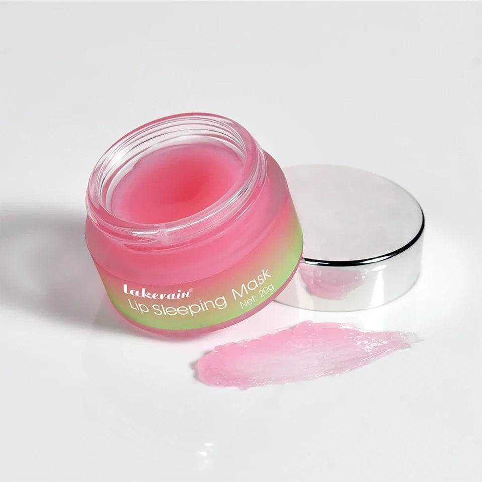 Jelly Peach Lip Sleeping Collagen Mask Hydrated Pink Lip Repair Nourish Protect Volumizes Dry And Chapped Lips Care Products