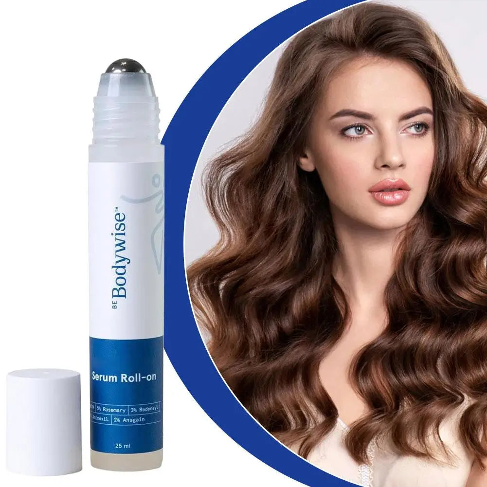 Anti-Hair Fall Growth Serum Roll-On 25ml Be Bodywise Rosemary Advanced Hair Growth Increases Density Hair Roller Essence Massage