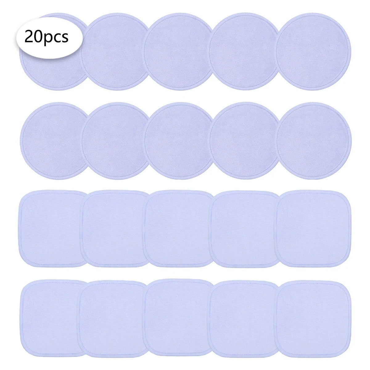 10/20/30 Reusable Makeup Remover Pads, a Gentle Facial Cleansing Sponge Suitable for All Skin Types, Odorless, Beauty Tool