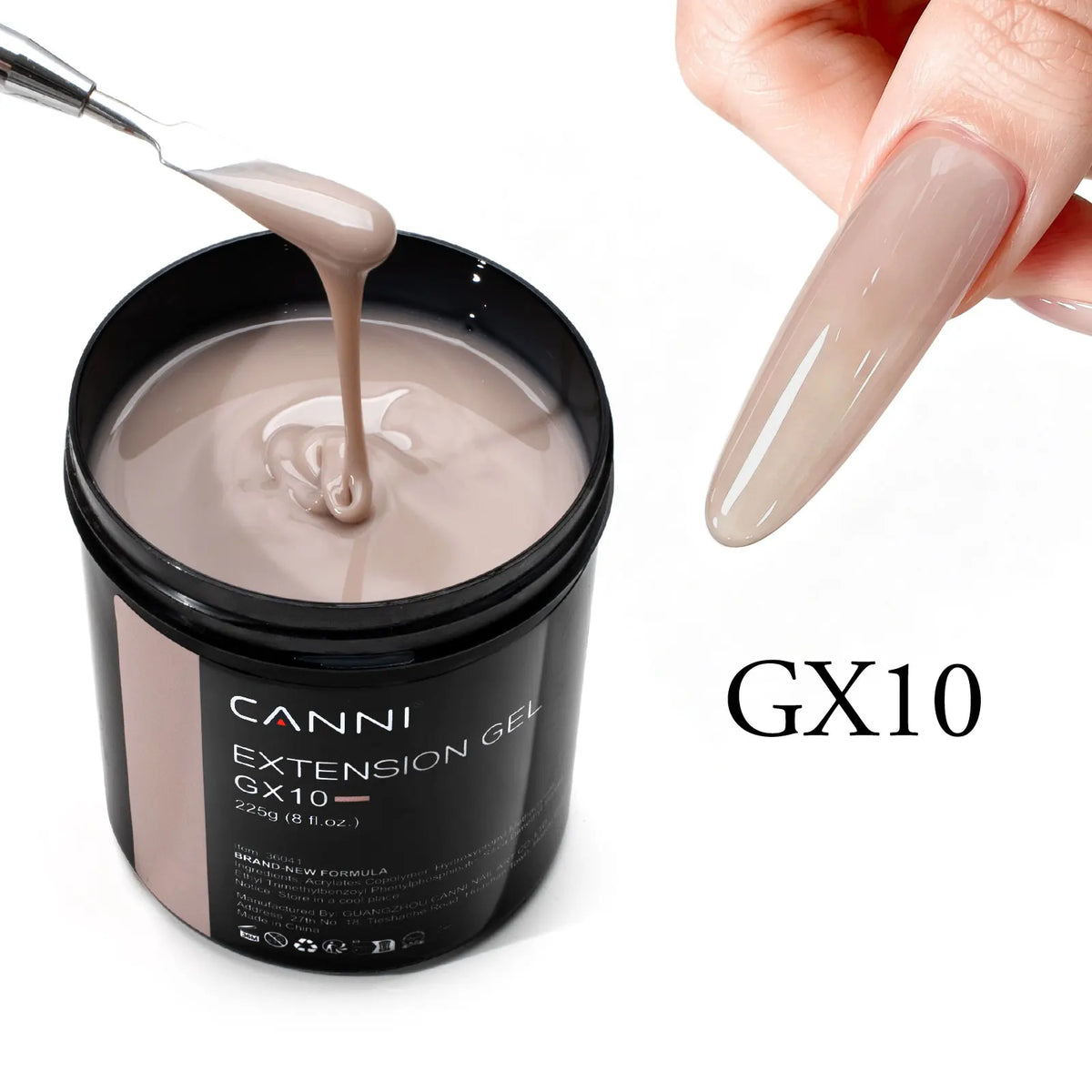 CANNI Brand 225g Extension French Acrylic Gel Soak Off LED Camouflage Color Hard Jelly Fast Dry Nail Building Extend Gum Gel