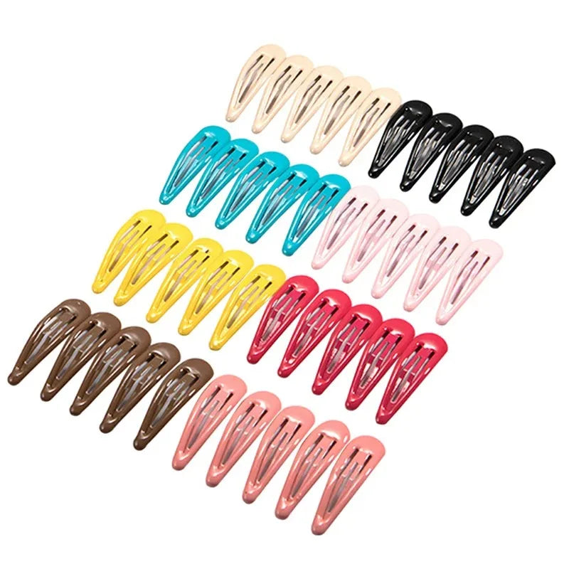 40Pcs/Lot Hair Accessories Girls Hairpin Print Cartoon Fruit Animal Flower Hair Clip Cute Powder Hairgrip New Children Headdress