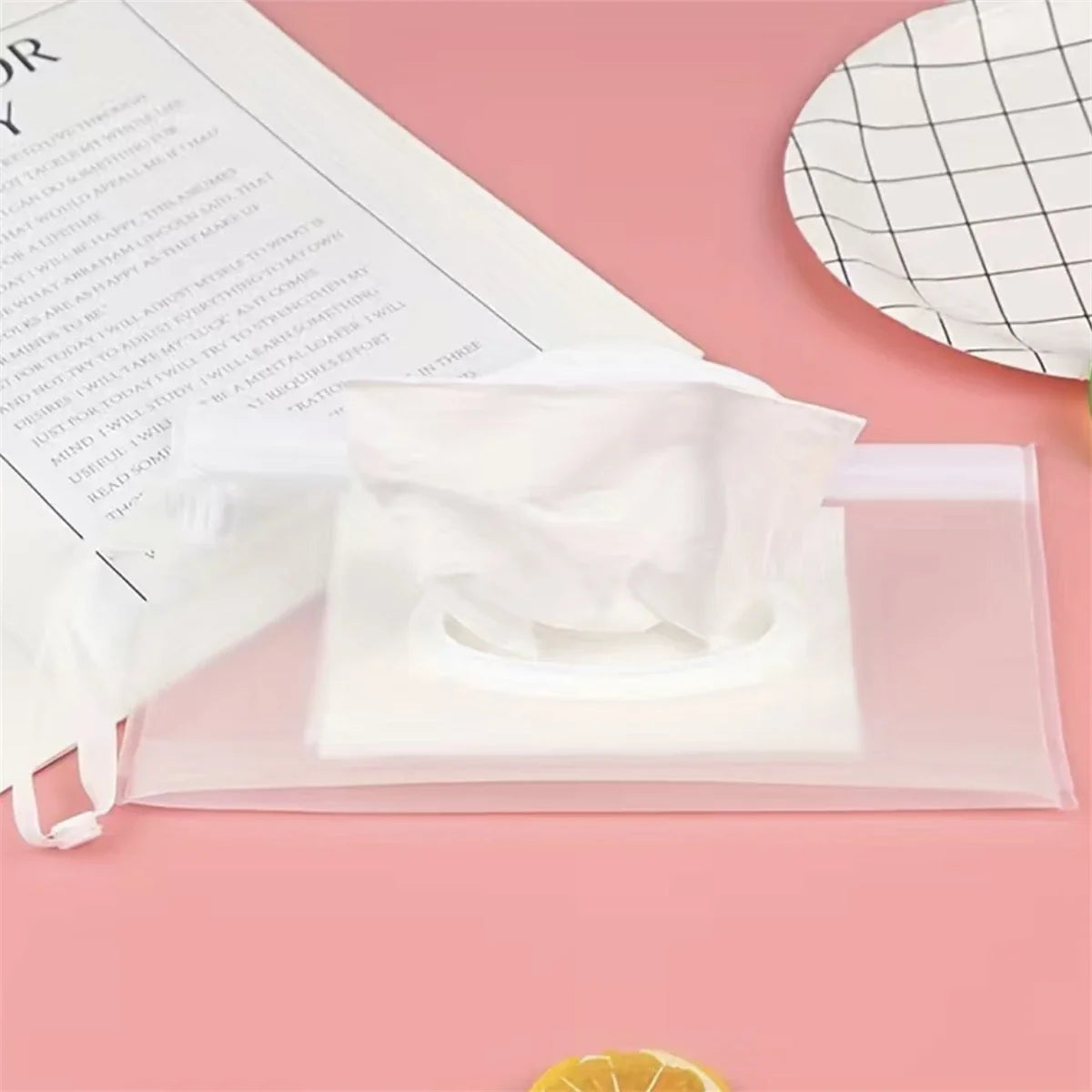Baby Wipe Case Travel Tissue Holder Wet Wipes Storage Bag Reusable Wet Wipe Pouch For Travel Mask bag Tissue bags Wet wipes