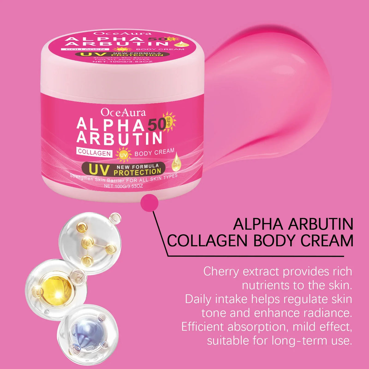 Alpha Arbutin Body Cream Repair Rough Dullness Anti Drying Body Moisturizer Uv Protection Reduce Melanin Skin Brightening Lotion