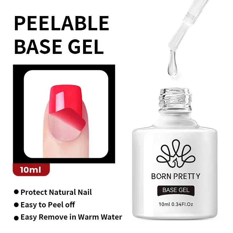 BORN PRETTY 10ml Clear Blooms Gel Polish UV LED Soak Off Nail Art Polish for Spreading Effect Marble Nail Polish Gel Painting