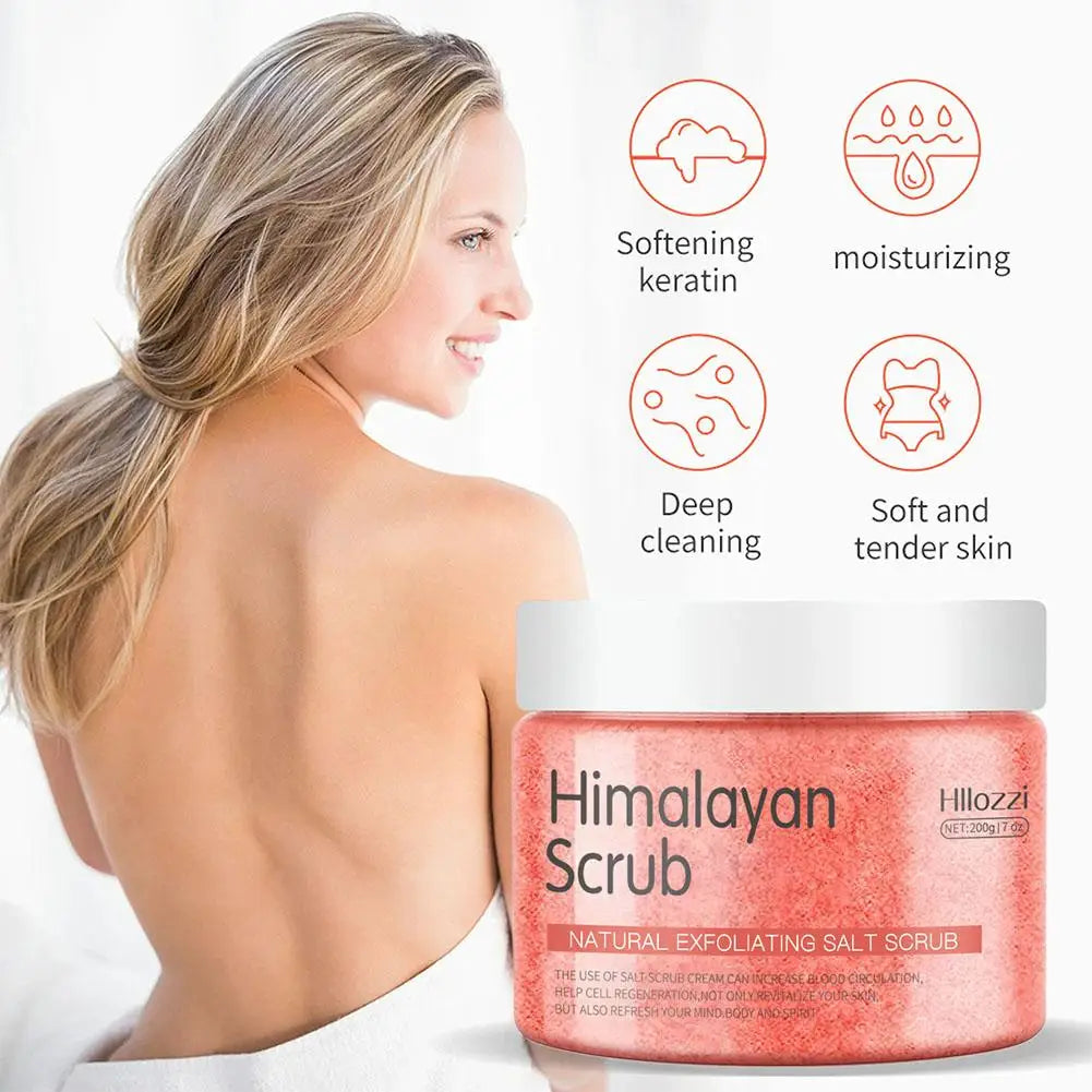 Body Scrub Exfoliating Salt Scrub, Removes Dead Skin, Natural Face Foot Hands Exfoliation Deep Cleansing & Moisturize Skincare