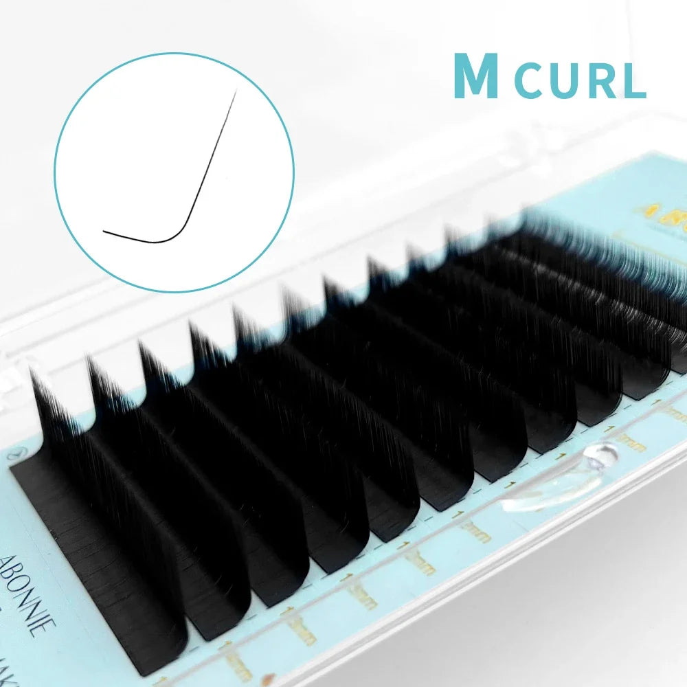 Abonnie Multi Layer Wispy Lashes Pre-Bundled Eyeash Extensions 3D Fluffy Camellia Eyelashes Automatic Flowering Lash LB Eyelash