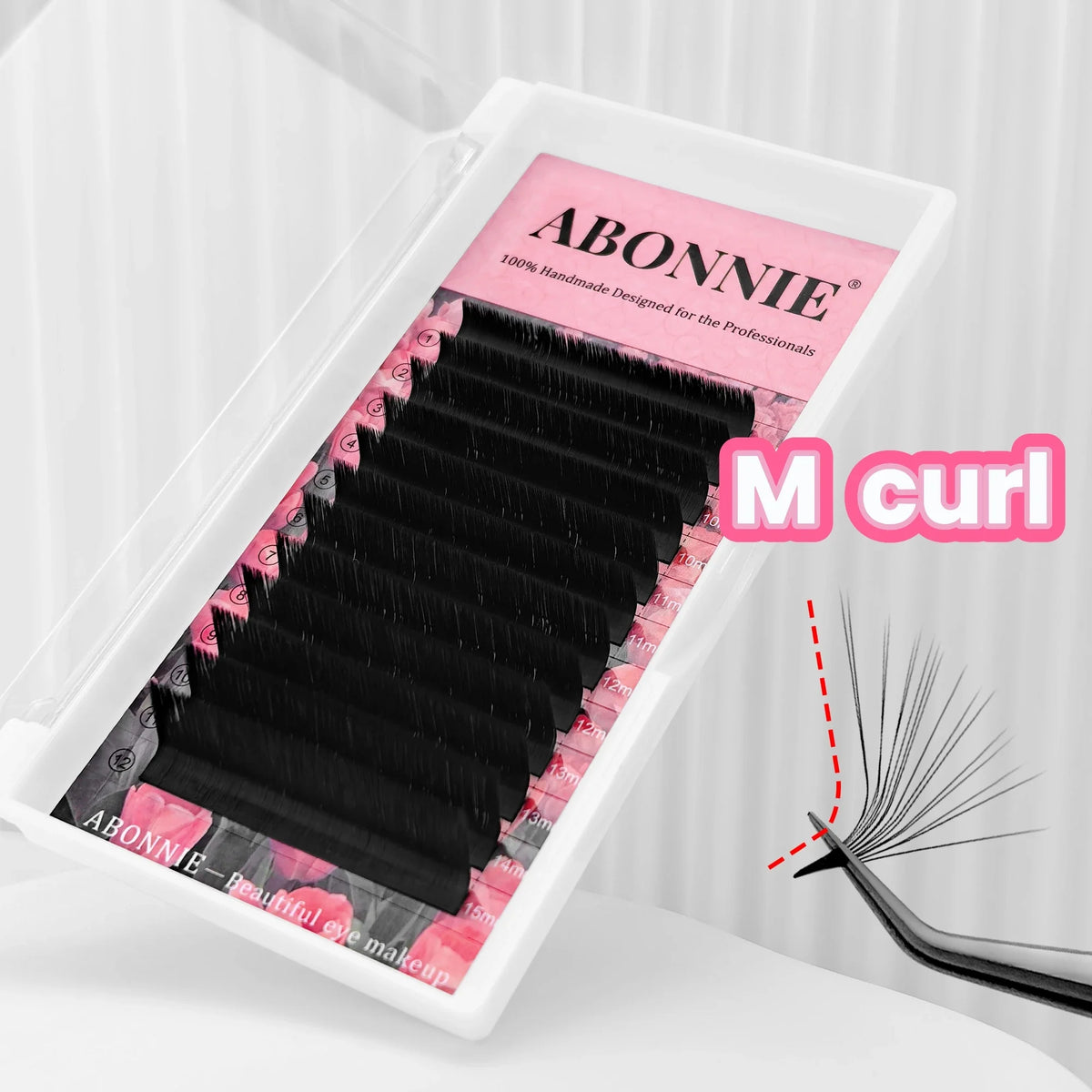 Abonnie Multi Layer Wispy Lashes Pre-Bundled Eyeash Extensions 3D Fluffy Camellia Eyelashes Automatic Flowering Lash LB Eyelash