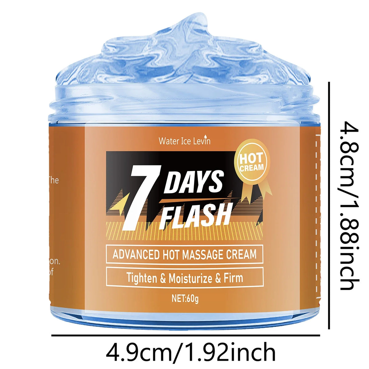 60g Moisturizing Massage Cream - Tightening and Lifting, Contains Curcumin and Plant Extracts, Suitable for Big Belly and Loose Skin Care, Arm and Leg Massage Cream