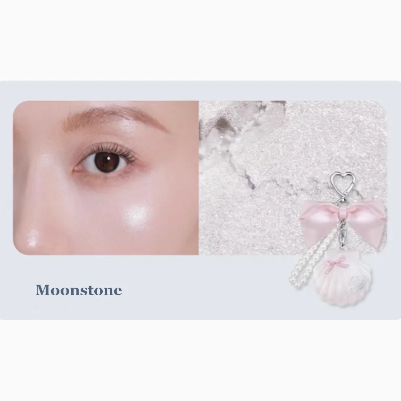 Flower knows Shimmer Pressed Powder Shell Pearl Highlighters Palette Iluminador Makeup Bronzer Body Glitter