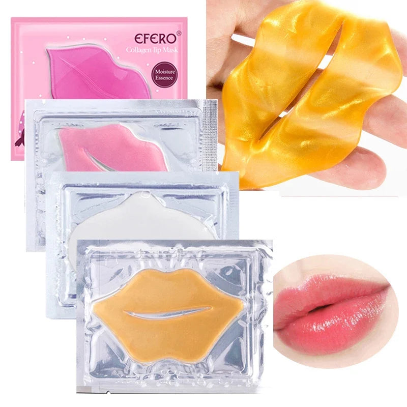30PCS Collagen Crystal Lip Mask Gel Patches Moisturizing Hydrating Repair Lines Lips Plumper Pad Lip Care Enhancement Lip Mask