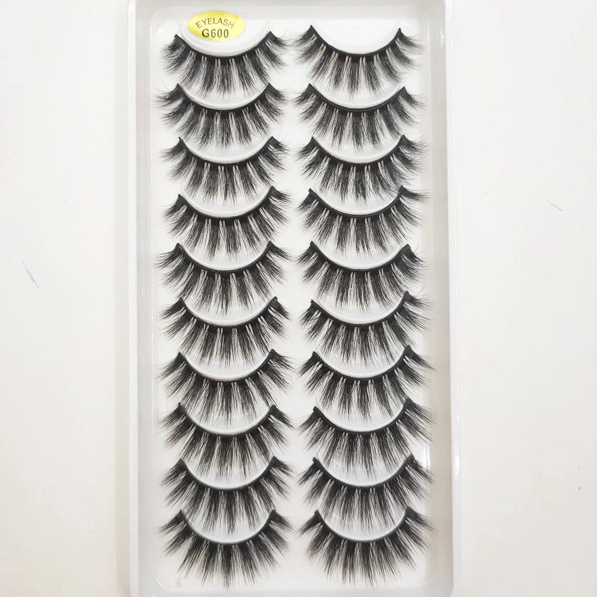 20 Style 10 Pairs Natural 3d Mink Lashes Soft False Eyelashes Cross Messy Dense Eye Lashes Extension Makeup Faux Cils Maquillaje