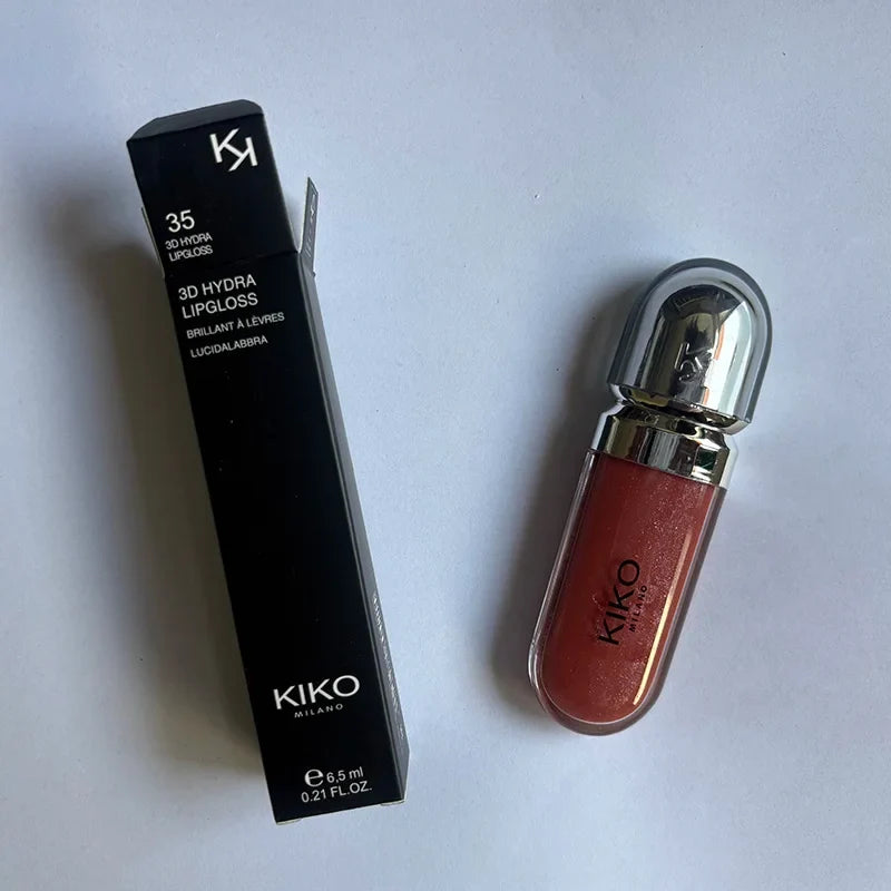 Kiko 3D Liquid Lip Glaze Transparent Lip Gloss Mirror Lipstick Nourishing Glossy Full Lips Not Fading Milk Tea Bean Paste Makeup