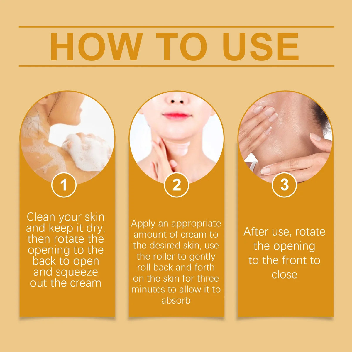 EELHOE Bee Venom Roller Cream Anti-Cellulite Body Massager Moisturizing Body Care Wrinkles Remover Firming Skin Tightening Cream