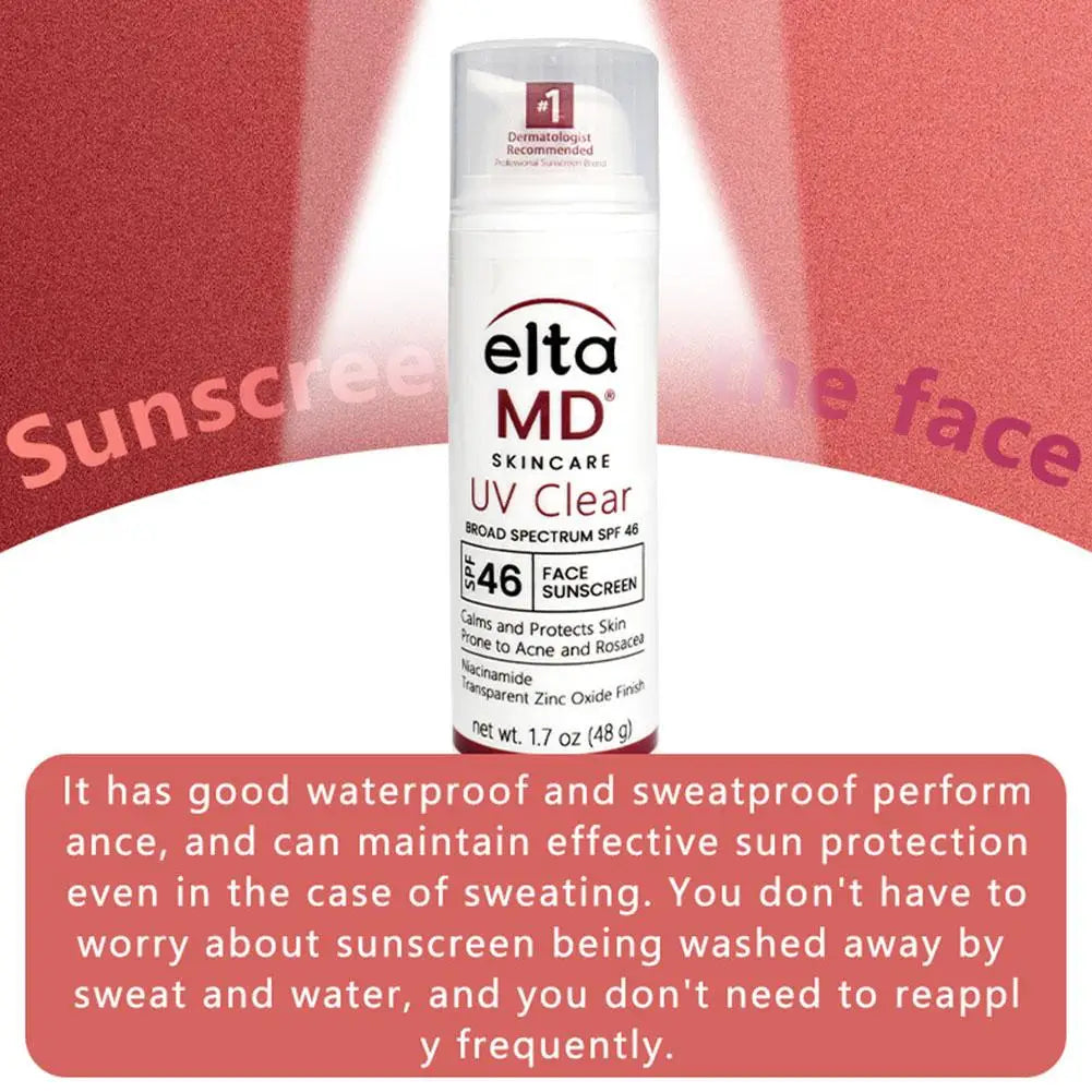 Elta MD Facial Sunscreen Moisturizing Cream Anti-Ultraviolet Gentle Sensitive Acne-Prone Skin Non-Irritating Sun Block Skincare