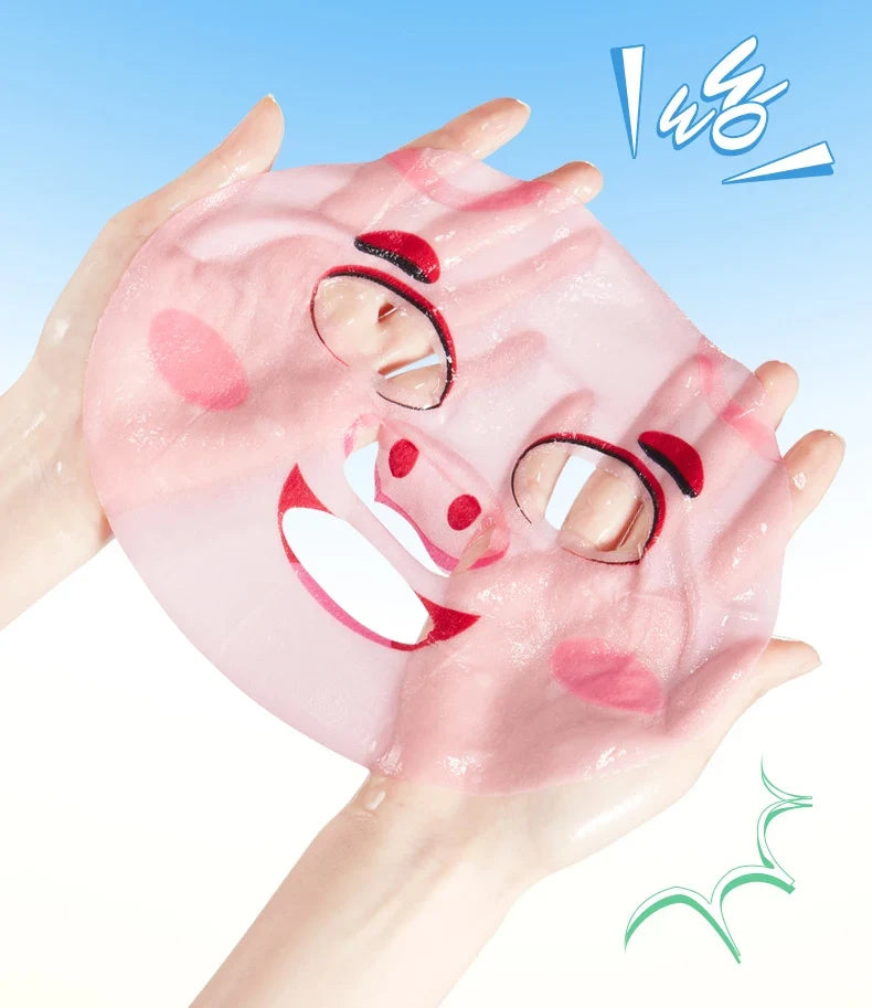 5pcs SADOER Animal Pattern Masks Face Mask Moisturizing Anti Wrinkles Anti-Aging Whitening Facial Masks Skin Care Novel Products