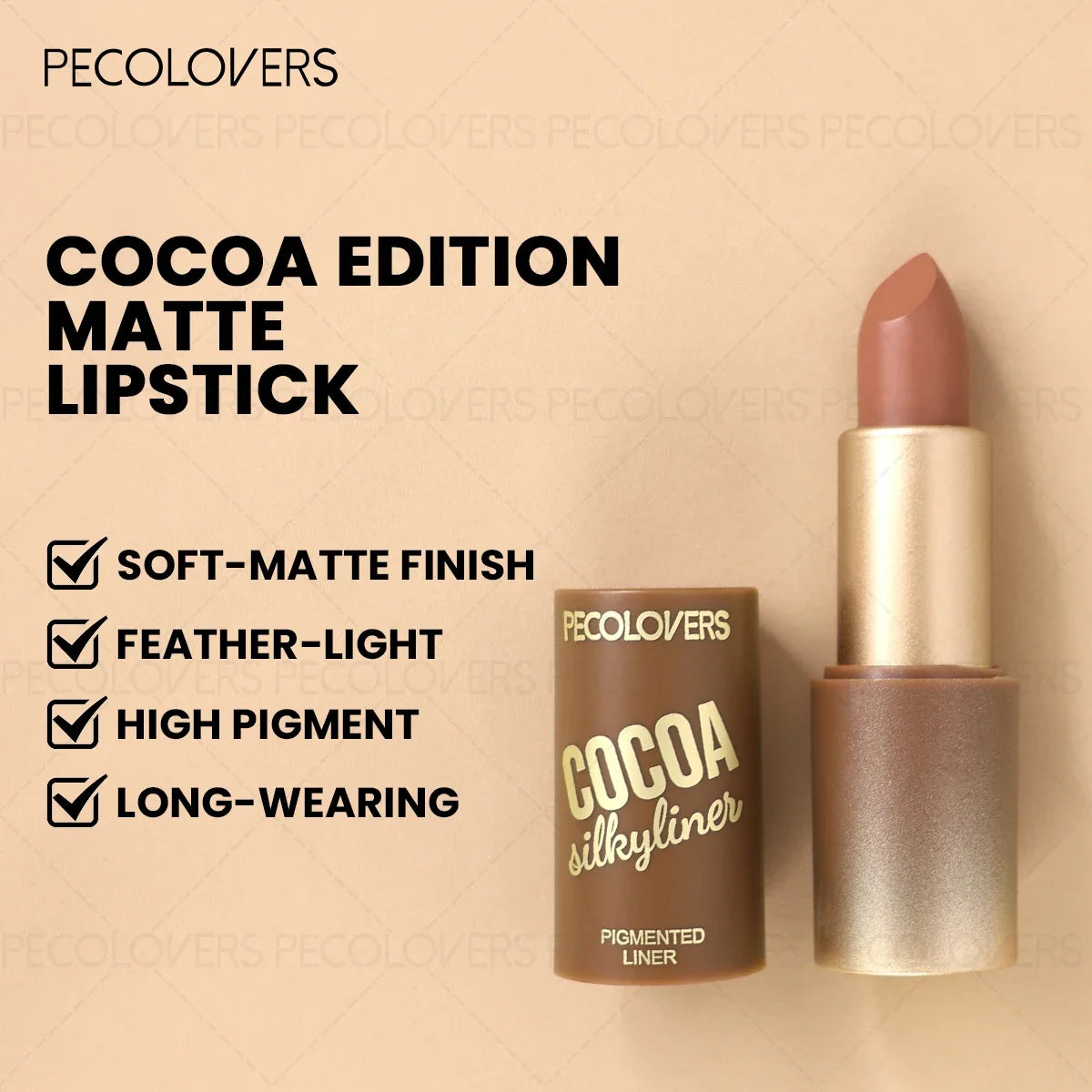 1PC Matte Waterproof Long-Lasting Lipstick - Non-Greasy, Easy To Use, Perfect Christmas Gift for Women