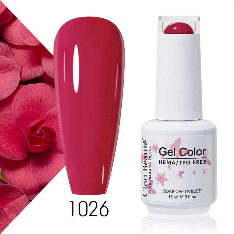 Clou Beaute Coffee Colors Nail Gel Polish HEMA/TPO FREE Soak off UV/LED 15ml Vernis Semi Permanent Nail Varnish 15ml Base Top