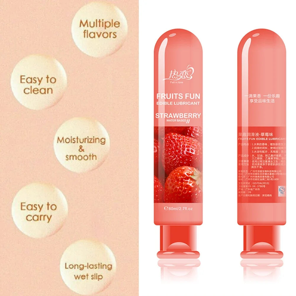 Adult Sexual Body Smooth Fruity Anal Vagina Lubricant Gel Sex Toy Health Product Perfect To Warm Up Sensual Massage Lubrication