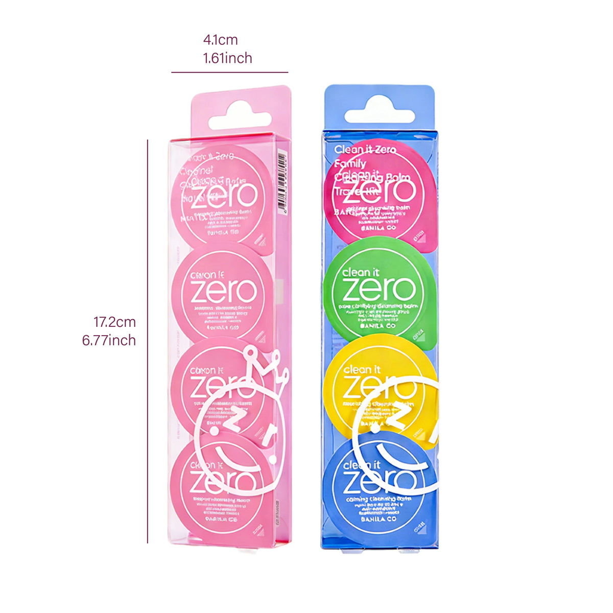 Banila Co Clean It Zero Cleansing Balm Mini Capsule Set 4×3g,Creamy Balm,Deep Makeup Removal,Korean Cosmetic,Korean Makeup