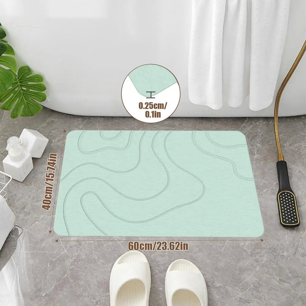 Bath Mat Mud Soft Mat Water Absorption Quick Drying Shower Mat Entryway Rugs Indoor Washable Door Mat For Front Door