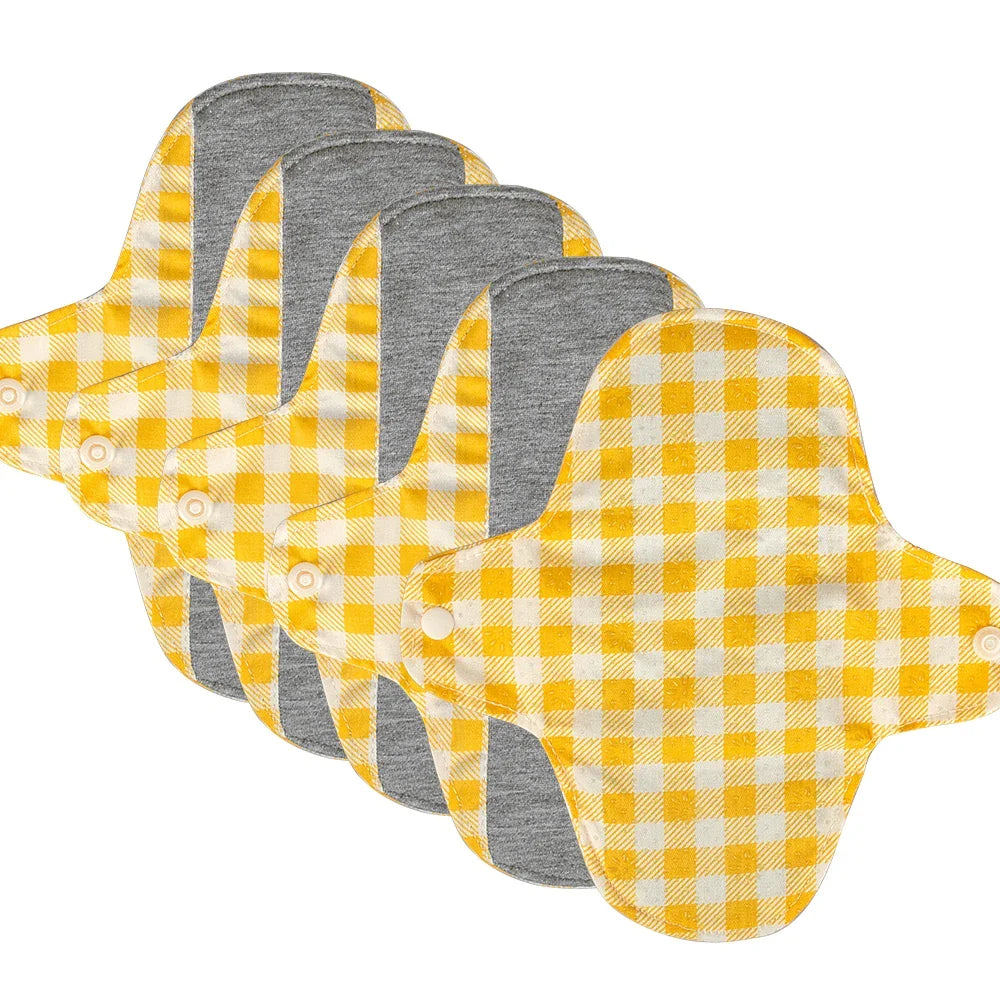 1pc/5pcs Anti Slip Washable Sanitary Pad Graphene Sterilization Underwear Panty Liner Lady Personal Care Reusable Daily Pads