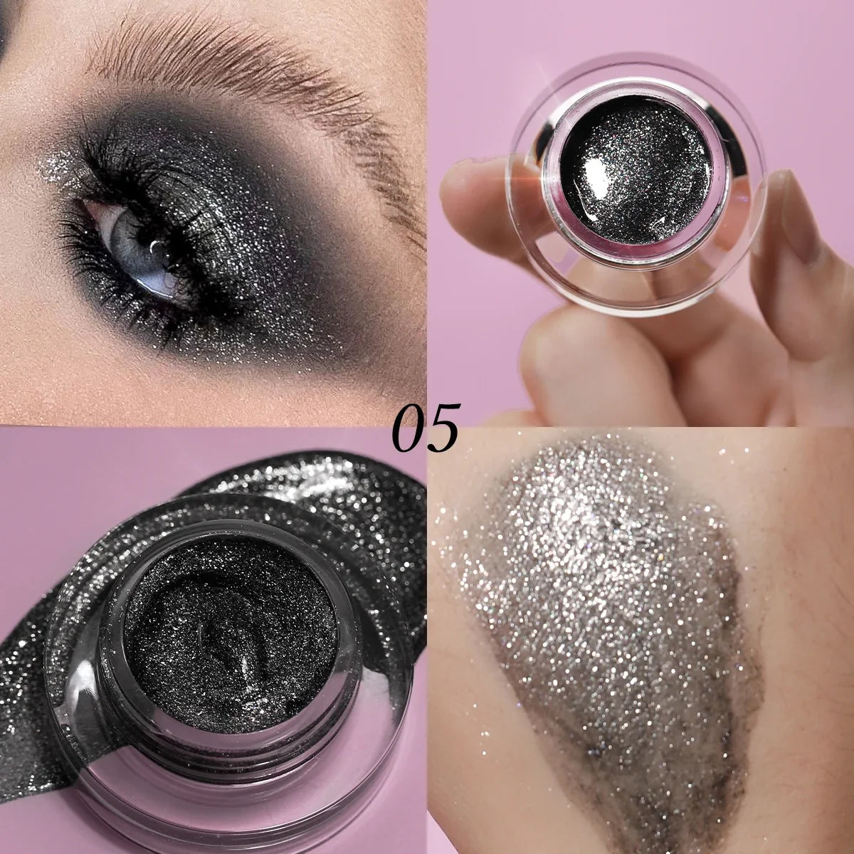 7 Color Liquid Eyeshadow Waterproof, non-sticky  rmt Highlighter & smoky eyeshadow with vivid color payoff Cosmetics