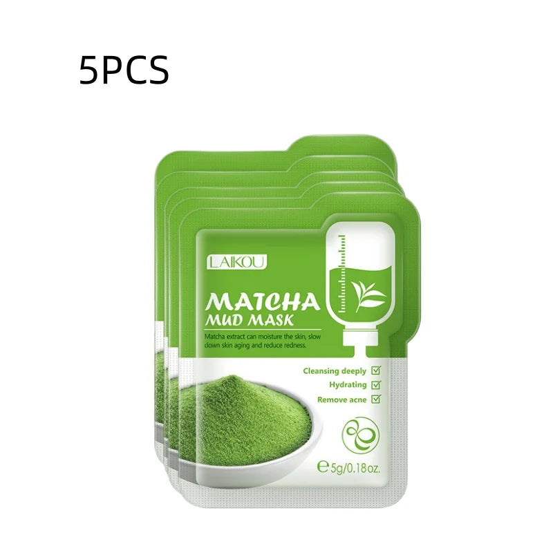 Green Tea Clay Mask 100g Skincare Gentle Cleansing Pore Minimizing Oil Control Facial Treatment Soothing Moisturizer Skin Care