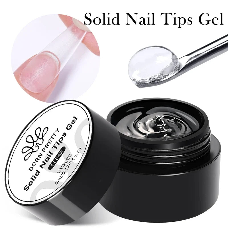 BORN PRETTY 30ml Nail Tips Glue Gel Strong Adhesive Nail Glue For False Nail Tips And Press On Nails DIY Rhinestone And Gem