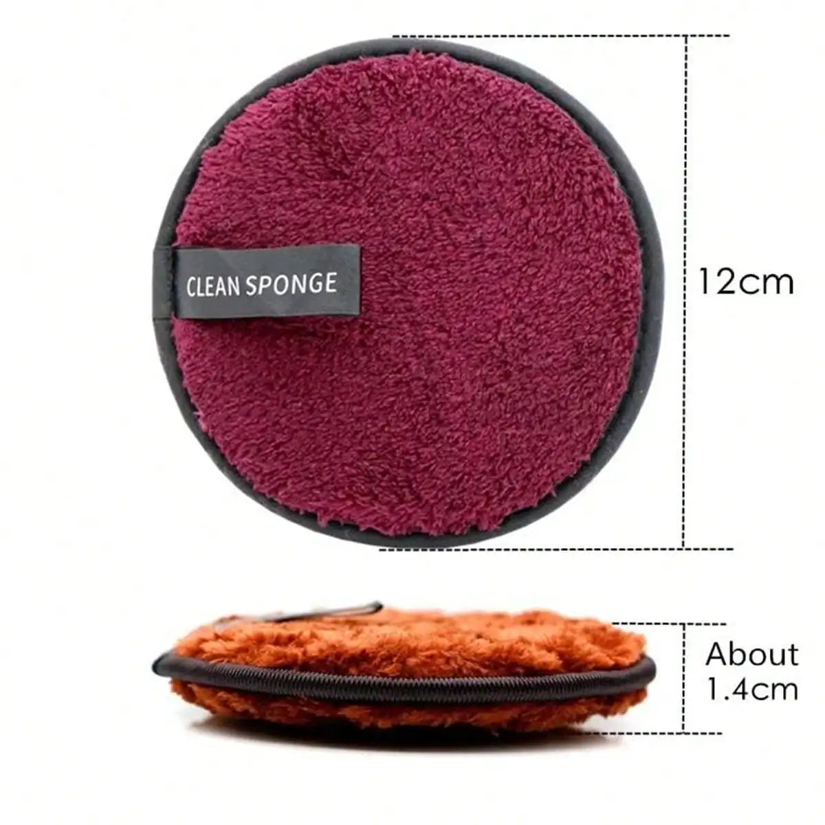 5pcs Soft Skin Makeup Remover Cleansing Polyester Tools For Men And Women