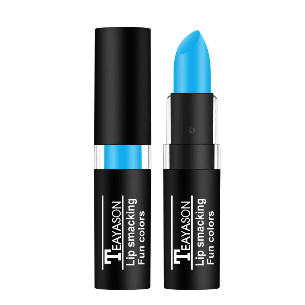Hot Sale Waterproof Velvet Matte Black White Lipstick Lasting Pigment Green Purple Lipstick Christmas Halloween Party Lip Makeup