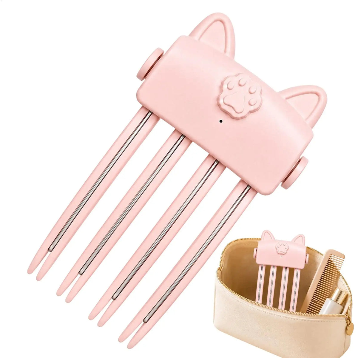 Hair Root Volumizer Electric Heated Clip Type  Rechargeable Crown Lifter Styling Tool for Flat Hair Daily Travel Hair Clips