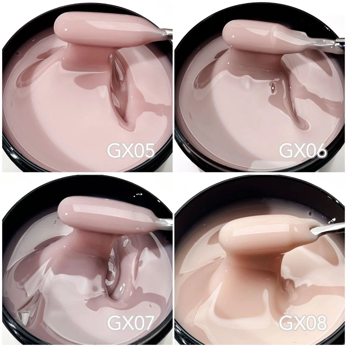 8 Oz TPO FREE CANNI Extension Builder Nail Gel Soak Off LED UV Gel Camouflage Jelly Color Long Lasting Super Glossy Gum Gel