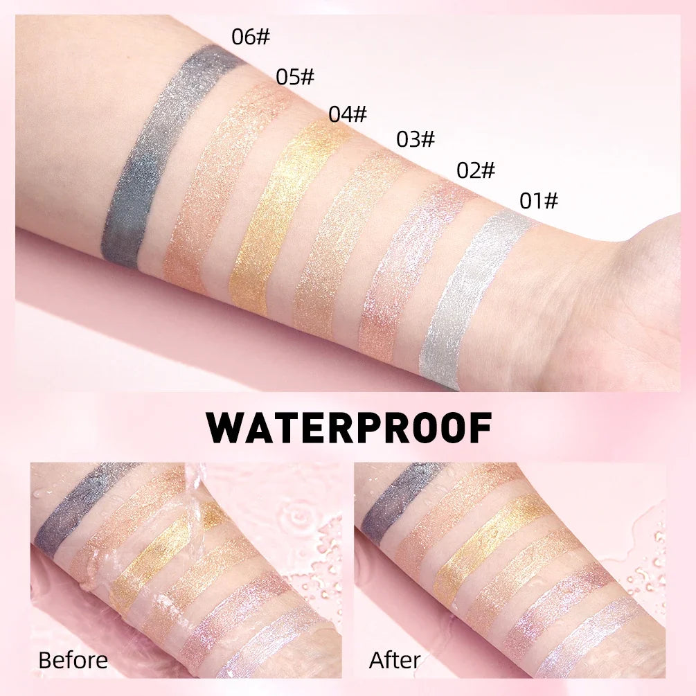 Diamond Glitter Liquid Lipstick Waterproof Long Lasting Pearl Shiny Lip Gloss Metal Charming Lip Glaze Tint Makeup For Women
