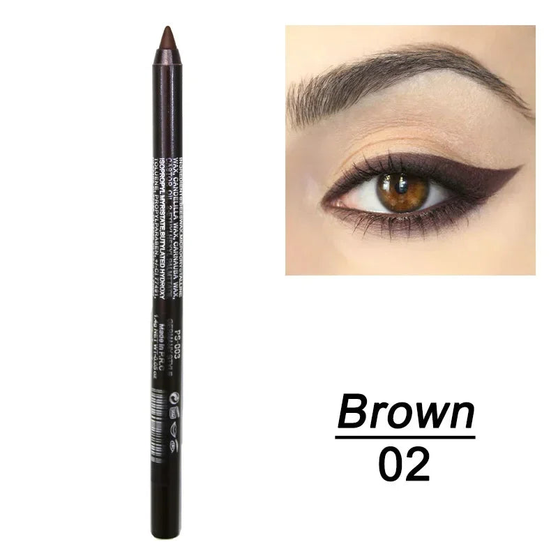 6 Color Colourful Eyeliner Pen High Pigment Pearly Shimmer Metallic Smokey Punk Gothic Eyeliner Long Lasting Waterproof