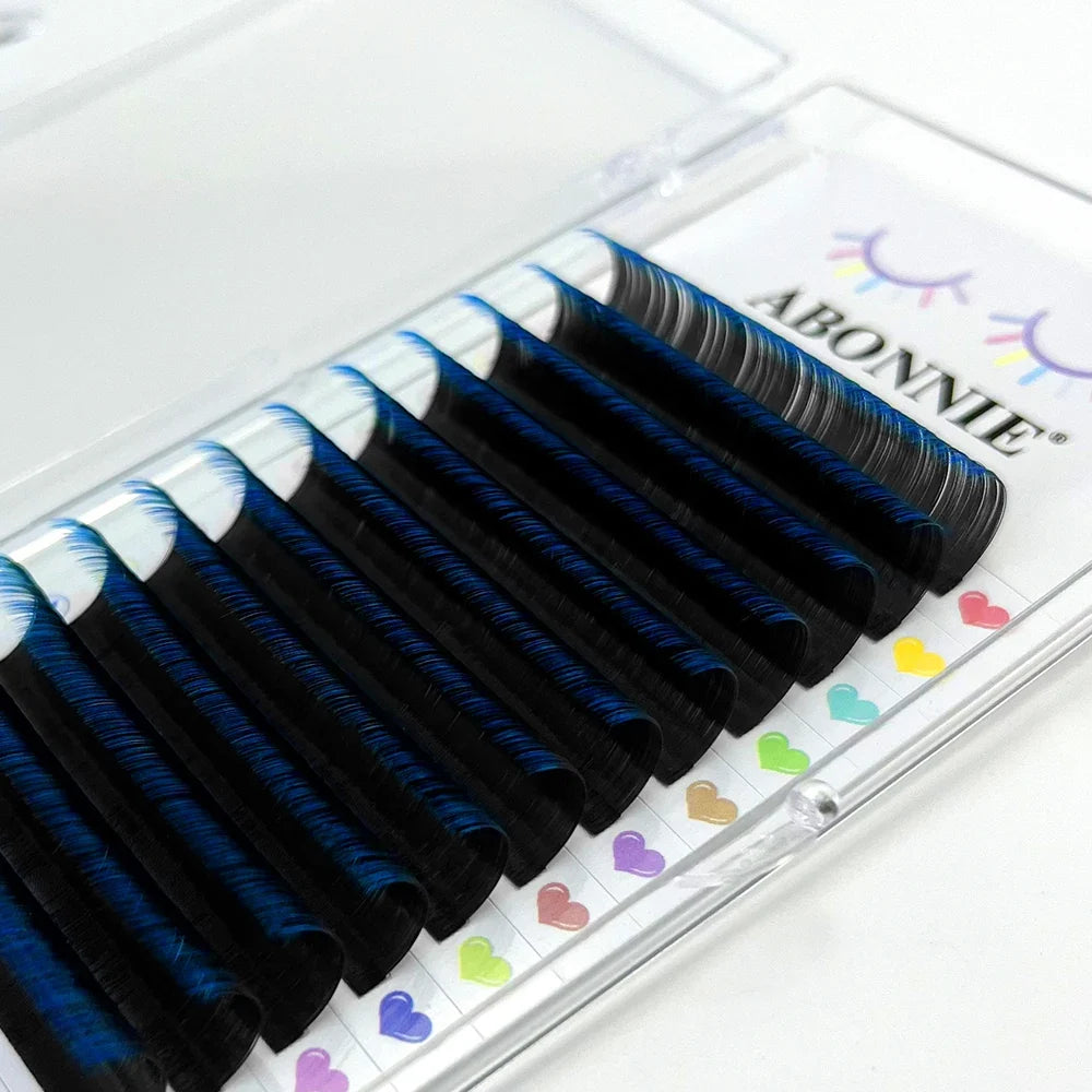 ABONNIE Burgundy Lashes Wine Red Colored Classic Eyelash Extensions Ombre Colorful Lashes