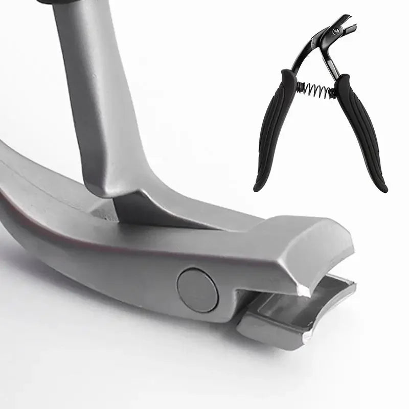 Curved Nail Clipper With Large Opening Three Times Anti-splash Storage Nail Clipper For The Elderly Thick Toenails For Men Women